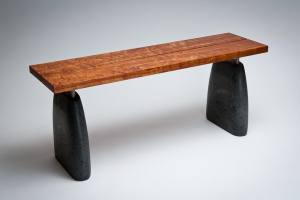 aggregate bench-mahogany