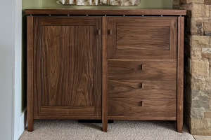 walnut cabinet